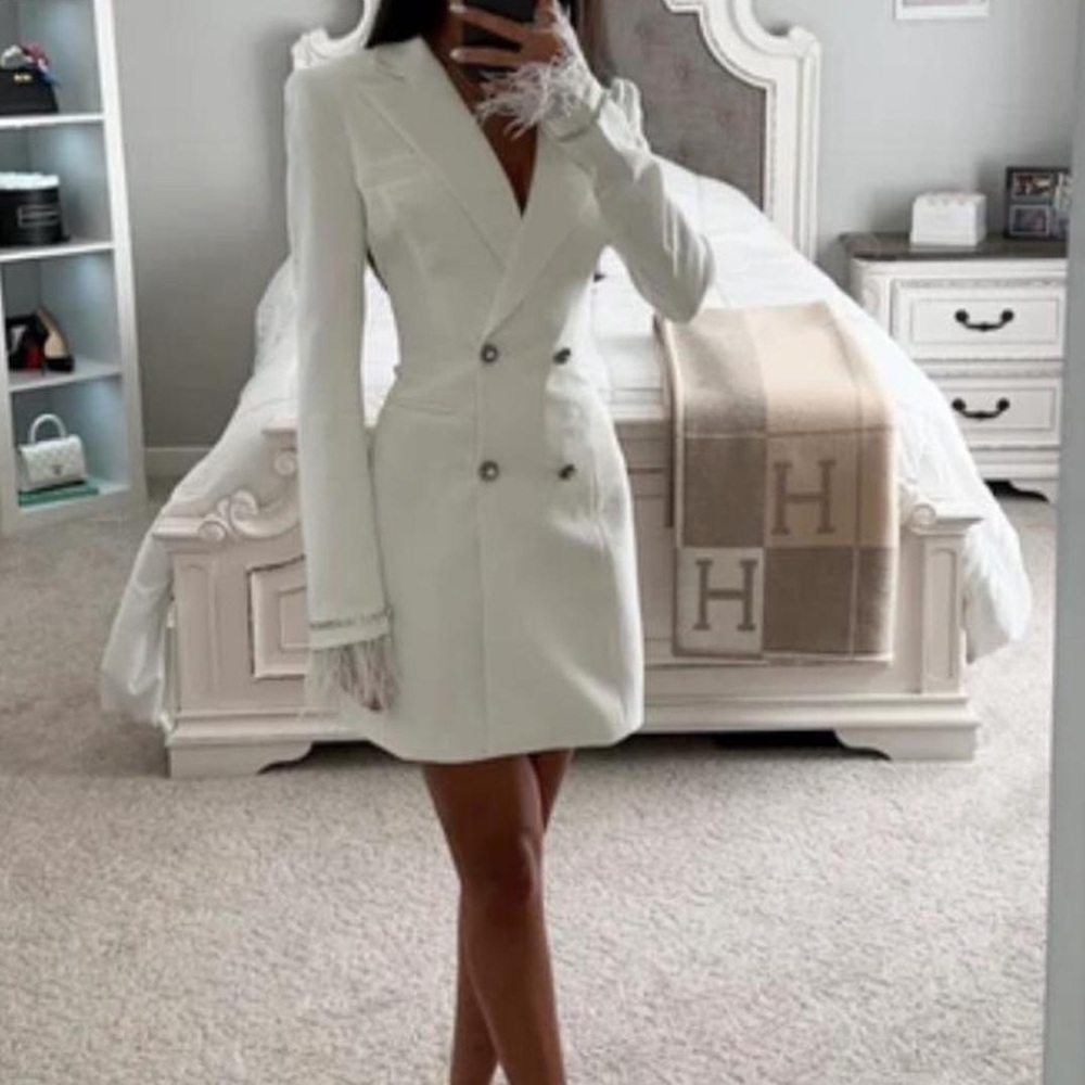 Mini White Blazer Dress
Size XS